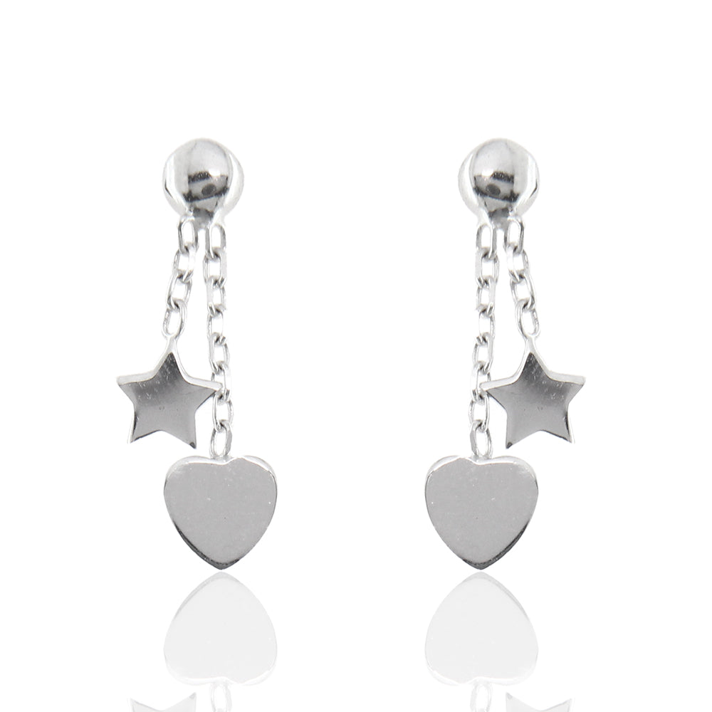 Orecchini A Forma Di Stella In Argento Sterling Per Bambine, Orecchini A Vite Per Bambini, Nuovi Orecchini Forati Per Bambini, Gioielli Ipoallergenici Per Bambini - Italia