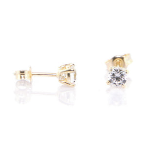 Orecchini Donna Punto Luce Oro Giallo 9 Carati con Zircone