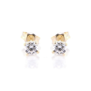 Orecchini Donna Punto Luce Oro Giallo 9 Carati con Zircone