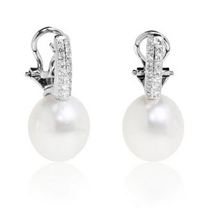 Orecchini Donna con Perle Australiane con Diamanti Genesia