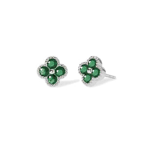 Orecchini Donna con fiore verde Mabina Gioielli