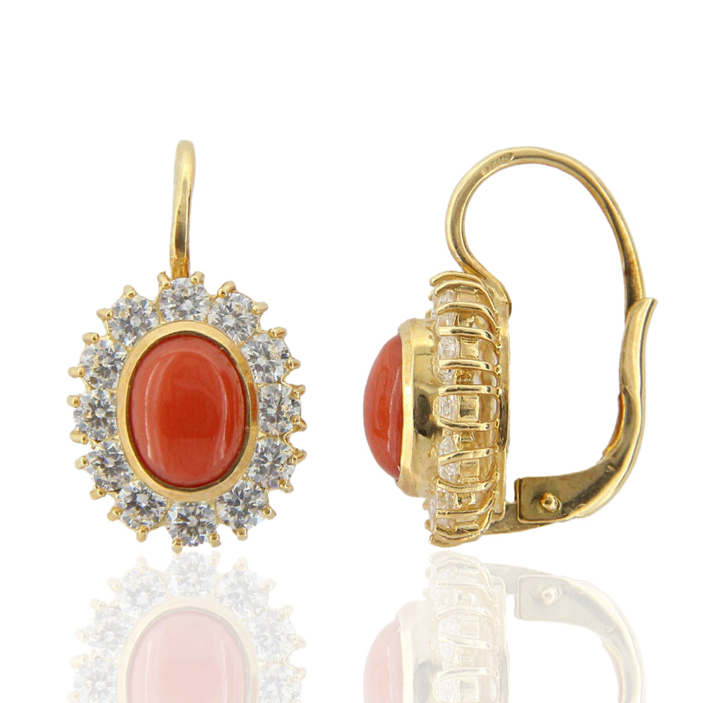 KnSam Orecchini placcati in oro, orecchini classici delicati, orecchini alla moda da donna con zirconi, oro, Rame, Zirconia cubica KnSam Orecchini placcati in oro, orecchini classici delicati, orecchini alla moda da donna con zirconi, oro, Rame, Zirconia cubica