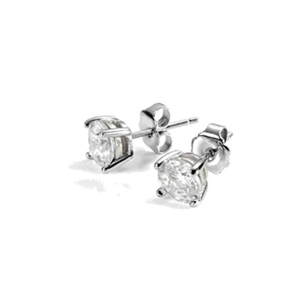 Orecchini Punto Luce in Oro Bianco 9 Carati