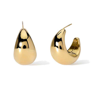 Orecchini a cerchio bombati dorati Style 09 861020 Kidult