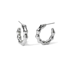 Orecchini bambù in acciaio Style 10 861053 Kidult