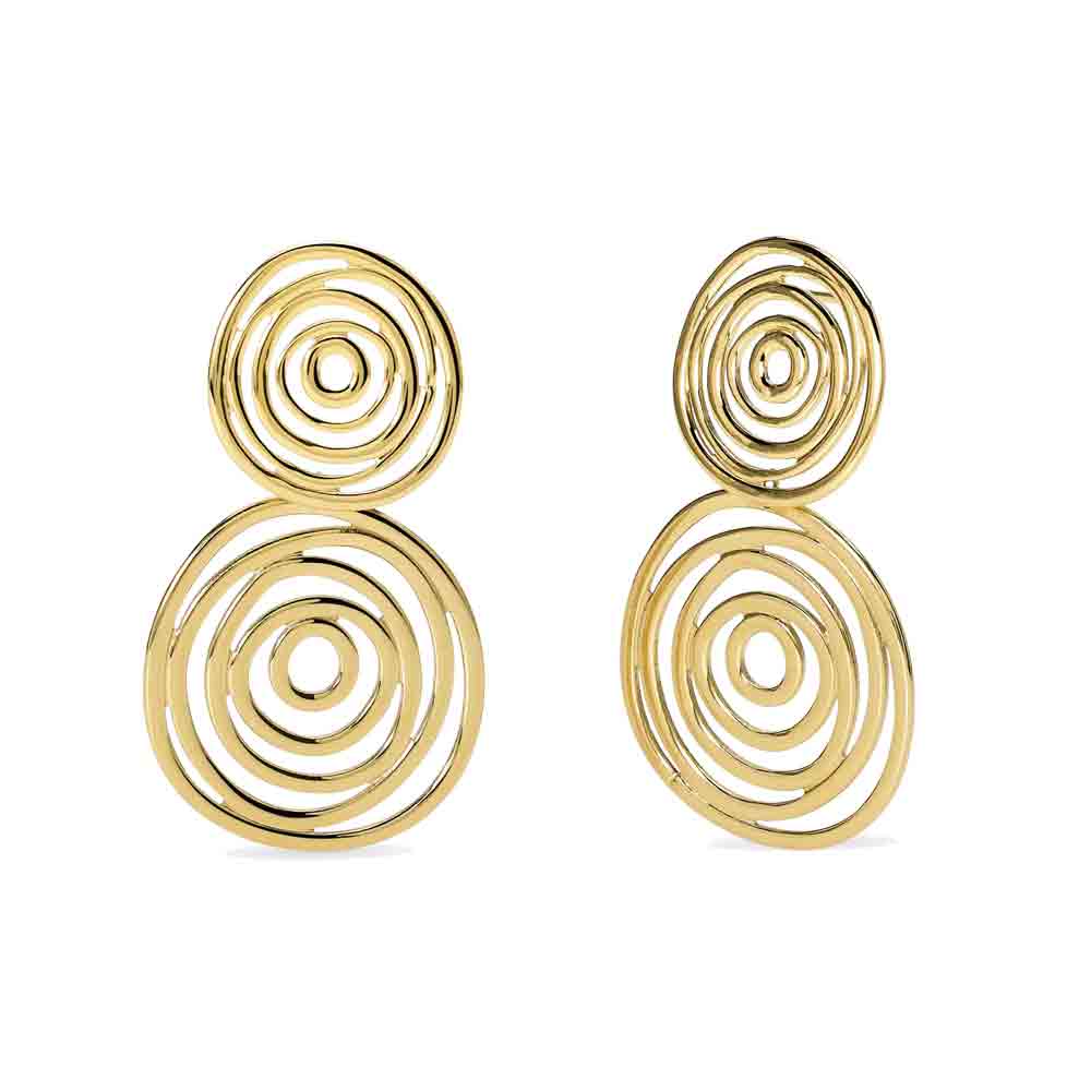 Orecchini dorati con pendenti vortice Style 63 861116 Kidult