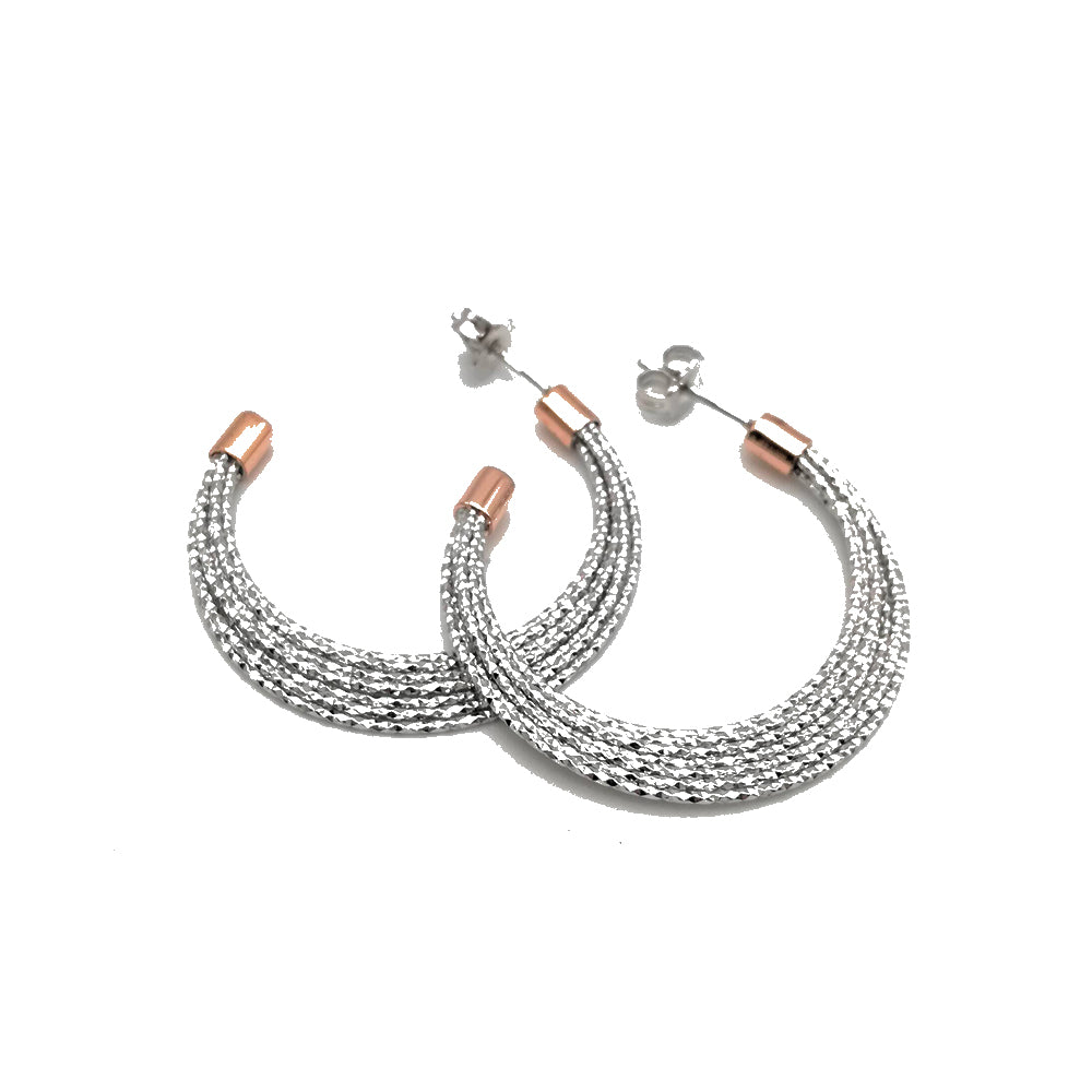 Orecchini in Argento Bicolore Fraboso