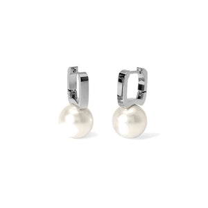 Orecchini in acciaio con perle conchiglia Style 14 861025 Kidult