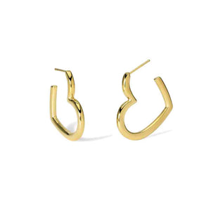 Orecchini in acciaio dorato con cuori Style 15 861032 Kidult