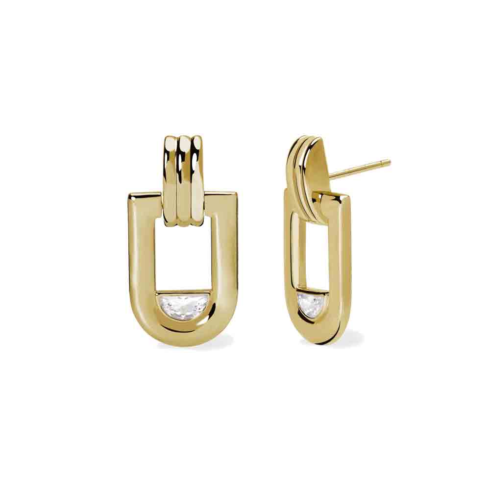 Orecchini in argento gold Mabina Gioielli