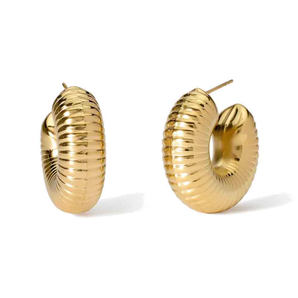 Orecchini zigrinati a cerchio Style 09 861021 Kidult