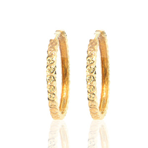 Orecchini Donna Cerchio Ovale Oro Giallo Diamantati