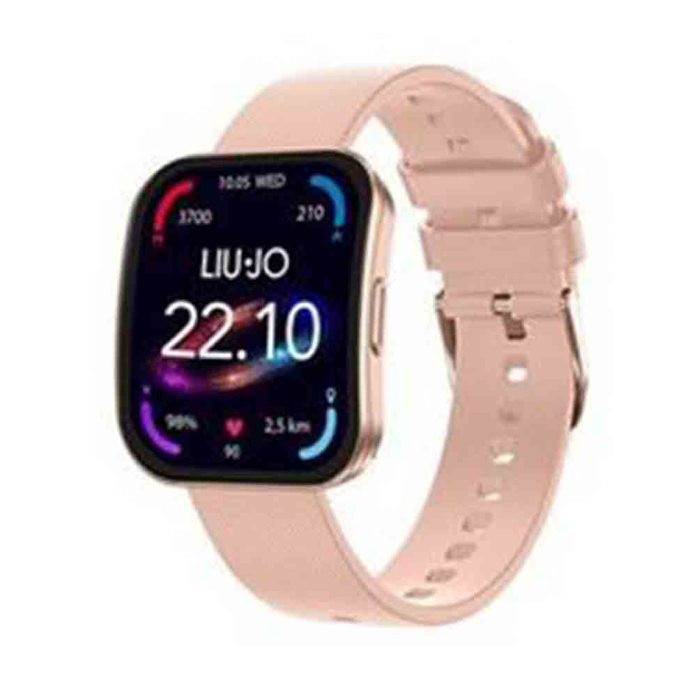Orologio Donna Smartwatch Curved Silver Cinturino Rosa Carne Liu Jo
