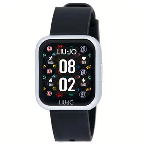 Orologio Unisex Smartwatch Voice Mini Silver Cinturino Nero Liu Jo