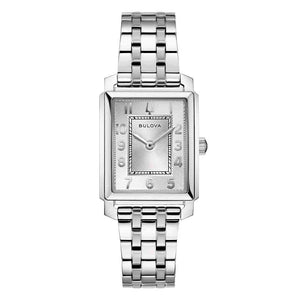 Orologio Donna Sutton Tank Bianco Bulova