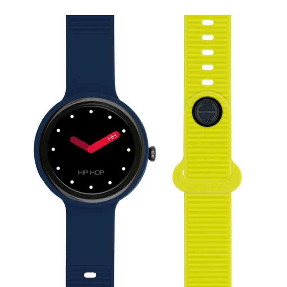 Orologio Smartwatch Unisex Hip Hop HERO.NEXT HWU1204 Doppio Cinturino Blu e Lime