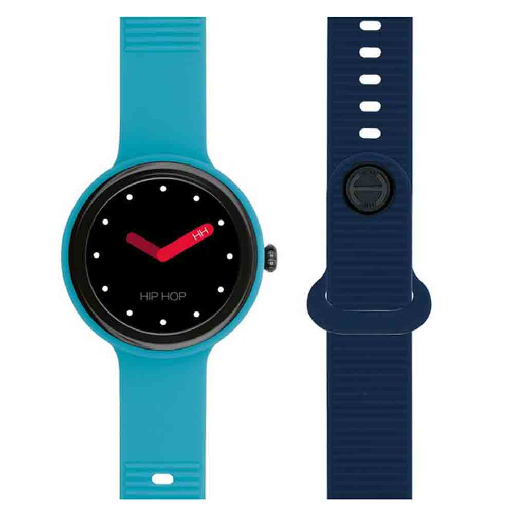 Orologio Smartwatch Unisex Hip Hop HERO.NEXT HWU1201 Doppio Cinturino Azzurro e Blu