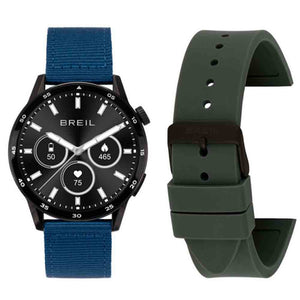 Orologio Unisex Smartwatch BC-2 Nero Doppio Cinturino Blu e Verde Breil