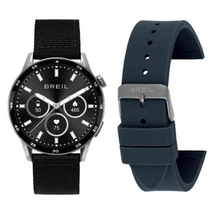 Orologio Unisex Smartwatch BC-2 Nero Doppio Cinturino Nero e Blu Breil