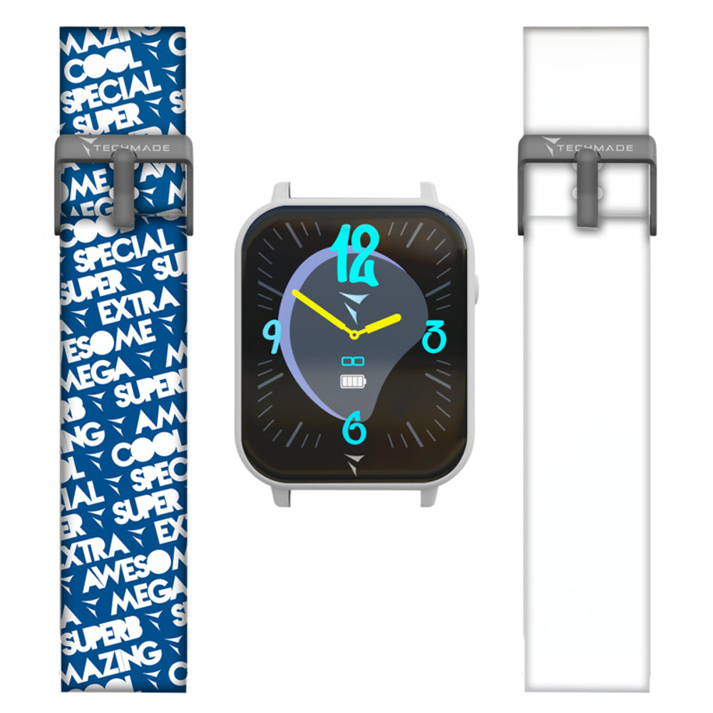 Orologio Unisex Smartwatch Dreamer Bianco con Doppio Cinturino e