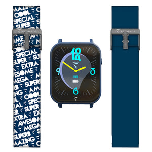 Orologio Unisex Smartwatch Dreamer Blu con Doppio Cinturino e Cuffie Techmade