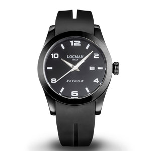 Orologio Uomo Acciaio Pvd Nero Island Locman