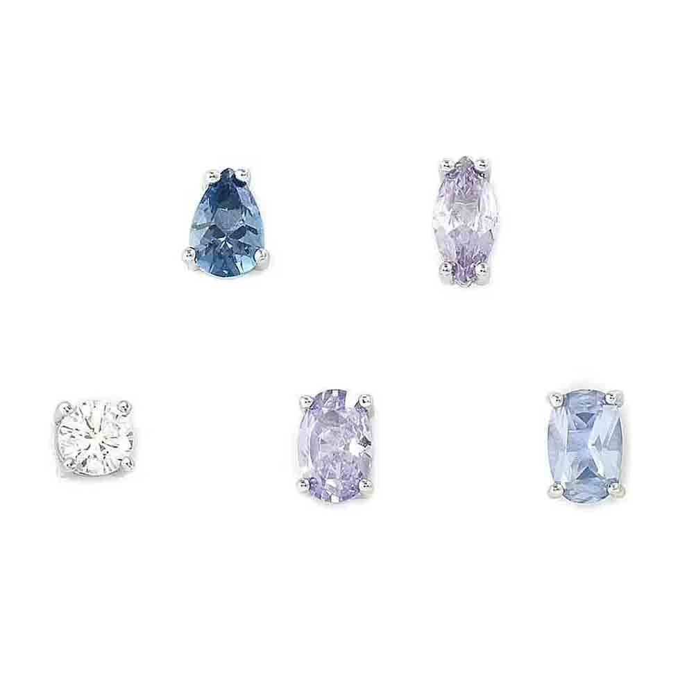 Set Orecchini Donna Argento Colour Wave argento e zirconi colorati Nomination