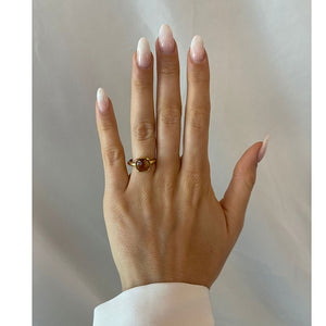 Anello Donna in Oro Giallo con Quarzo Citrino
