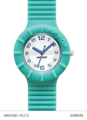 Hip Hop Numbers Orologio Da Polso Cassa 32 mm Mojito (Verde Acqua) HWU0168