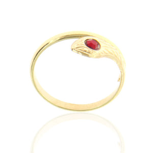 Anello Bambina in Oro Giallo Serpolina