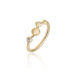 Anello Donna Acciaio Gold Zodiac con Cristalli Misura 14 Breil