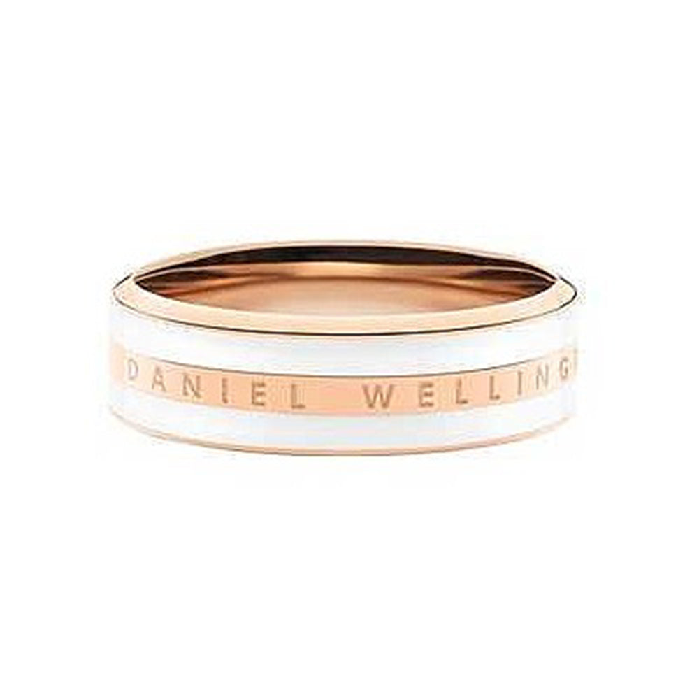 Anello Donna Acciaio Satinato Rose Bianco Daniel Wellington Gioielleria Amadori