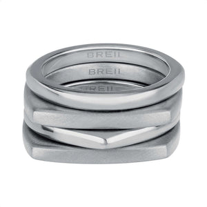 Anello Donna Acciaio Silver Tetra Misura 18 Breil