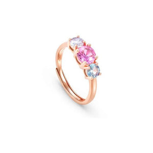 Anello Donna Argento Colour Wave Rose Pietre Colorate Nomination