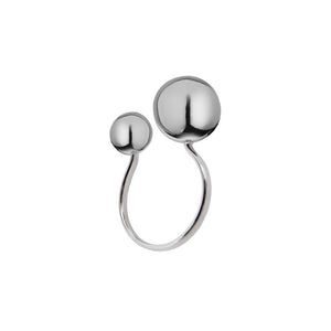 Anello Donna Argento Eclisse Rodiato Lucido Diva Gioielli