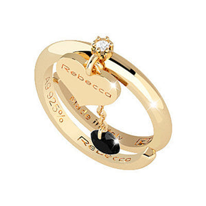 Anello Donna Argento Gold Lucciole con Pieta Rebecca Gioielli