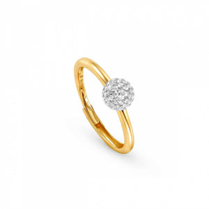 Anello Donna Argento Oro Giallo e Cubic Zirconia Soul Nomination