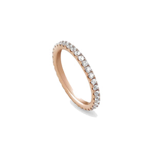 Anello Donna Argento Rose Easychic Cubic Zirconia Bianchi Misura 11 Nomination