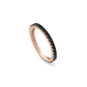 Anello Donna Argento Rose Easychic Cubic Zirconia Neri Misura 15 Nomination