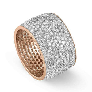 Anello Donna Argento Rose Emozioni Pietre Bianche Misura 17 Nomination