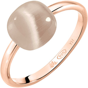 Anello Donna Argento Rose Gemma Pietra Fume Misura 18 Morellato