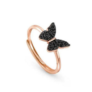 Anello Donna Argento Rose Sweetrock Nature Farfalla Nomination