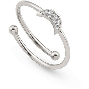 Anello Donna Argento Silver SweetRock Luna e Pietre Bianche Nomination