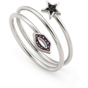Anello Donna Argento Silver SweetRock con Charm e Pietre Nomination
