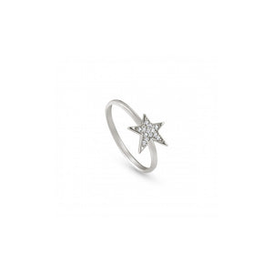 Anello Donna Argento Stella con Zirconi Misura 14 Nomination  