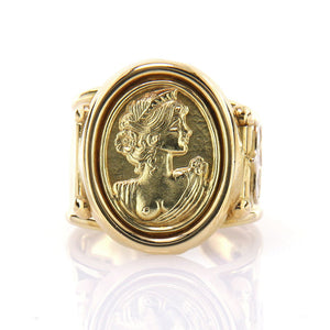 Anello Donna Cammeo in Oro Giallo