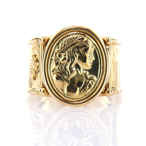 Anello Donna Cammeo in Oro Giallo