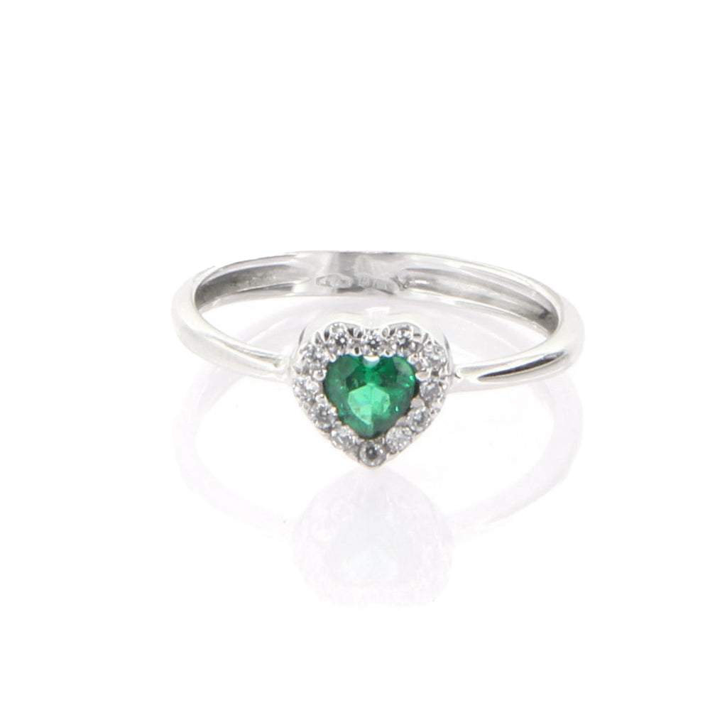 Anello best sale smeraldo cuore
