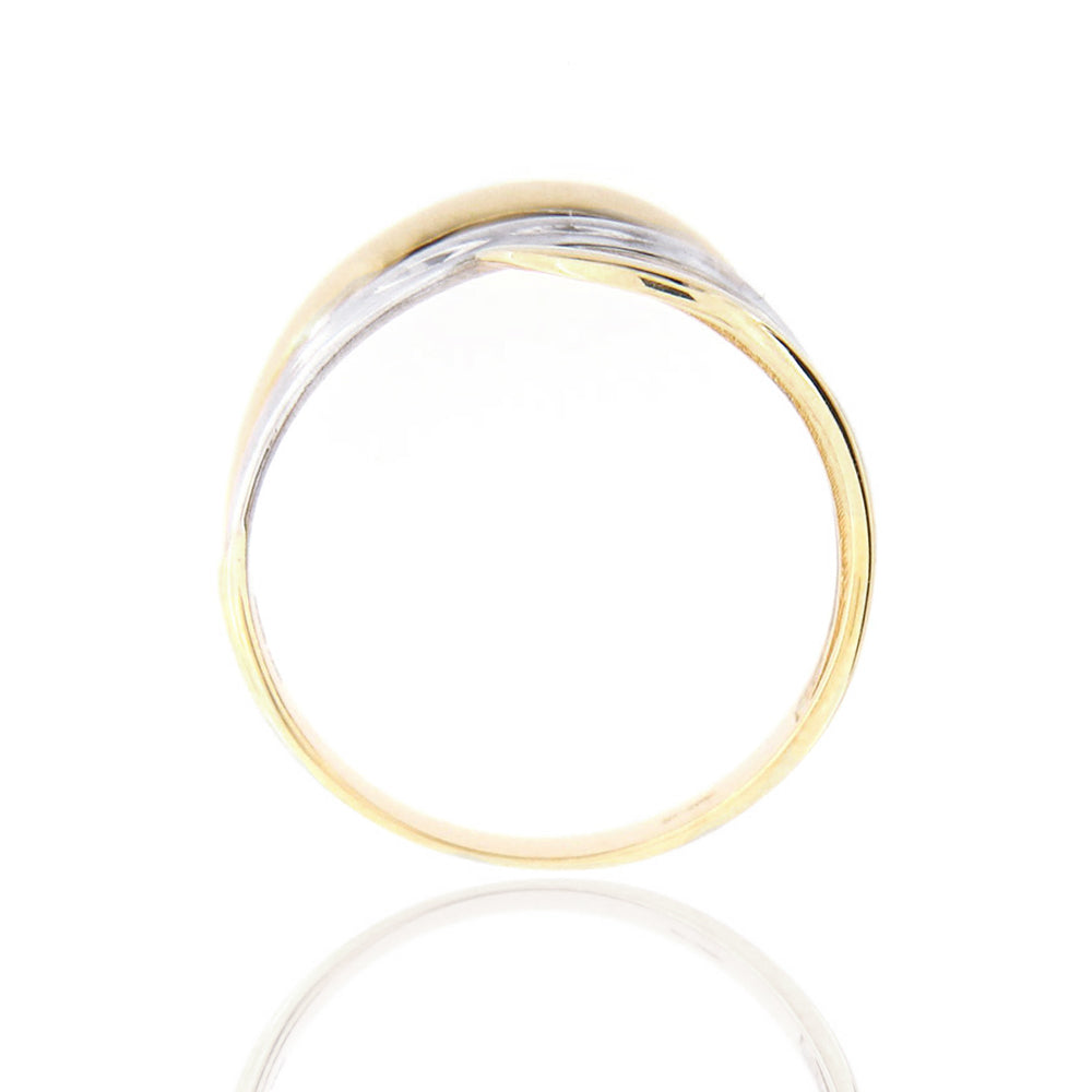 Anello Donna Fascia in Oro Giallo 2 Colori