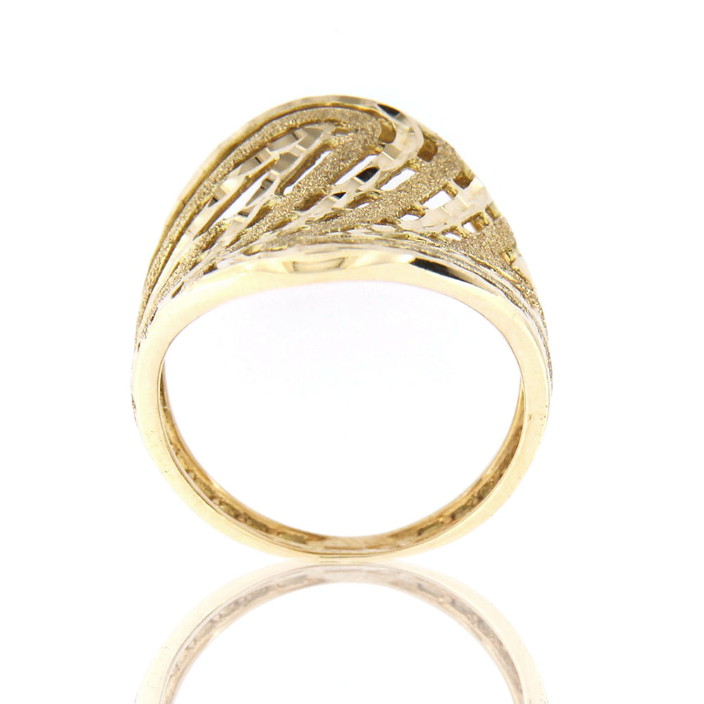 Anello Wrap In Argento Con Diamante Simulato - Oro Giallo 14kt - Stile Eternity Vintage - Juhi_Gold - Foto 3